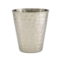 Hammered Stainless Steel Conical Serving Cup